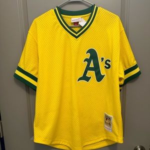 Mitchel & Ness Oakland A’s Baseball Jersey
